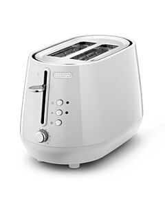 Delonghi White Eclettica 2 Slice Toaster - CTY2103.W