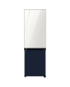 Samsung Bespoke Bottom Mount Refrigerator (White & Navy) - RB33T307329/FA + FREE Stick Vacuum (valued @ R10999!) & Signature Service!