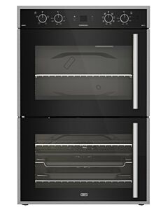 Defy Gemini Thermofan+ Double Oven Black - DBO767