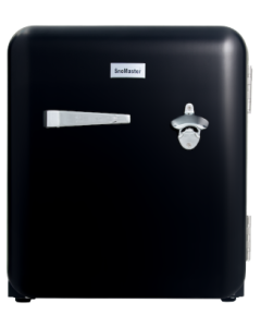 SnoMaster - 48L Solid Door Counter-Top Retro Beverage Cooler - Black (BC-1B)
