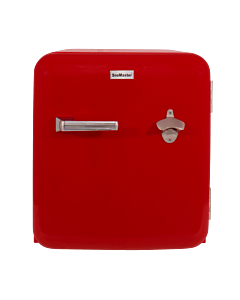 SnoMaster - 48L Solid Door Counter-Top Retro Beverage Cooler - Red (BC-1R)