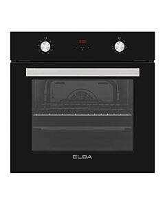Elba 60cm Black Multifunction Electric Oven With Glass Finish - T60-5