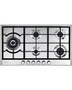 Elba 90cm Silver Gas Hob - 02/ELIO95-565