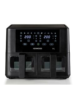 Kenwood 4.5l + 4.5l = 9l Double Air Fryer With Windows - HFG95.000BK