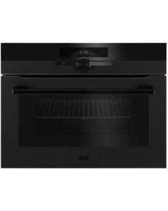 AEG 60cm Premium Matte Black Oven with Combination Microwave - KMK96708PT