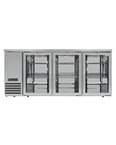 SnoMaster 494L 3 Door Under Counter Commercial Bar Fridge - SMBC-500
